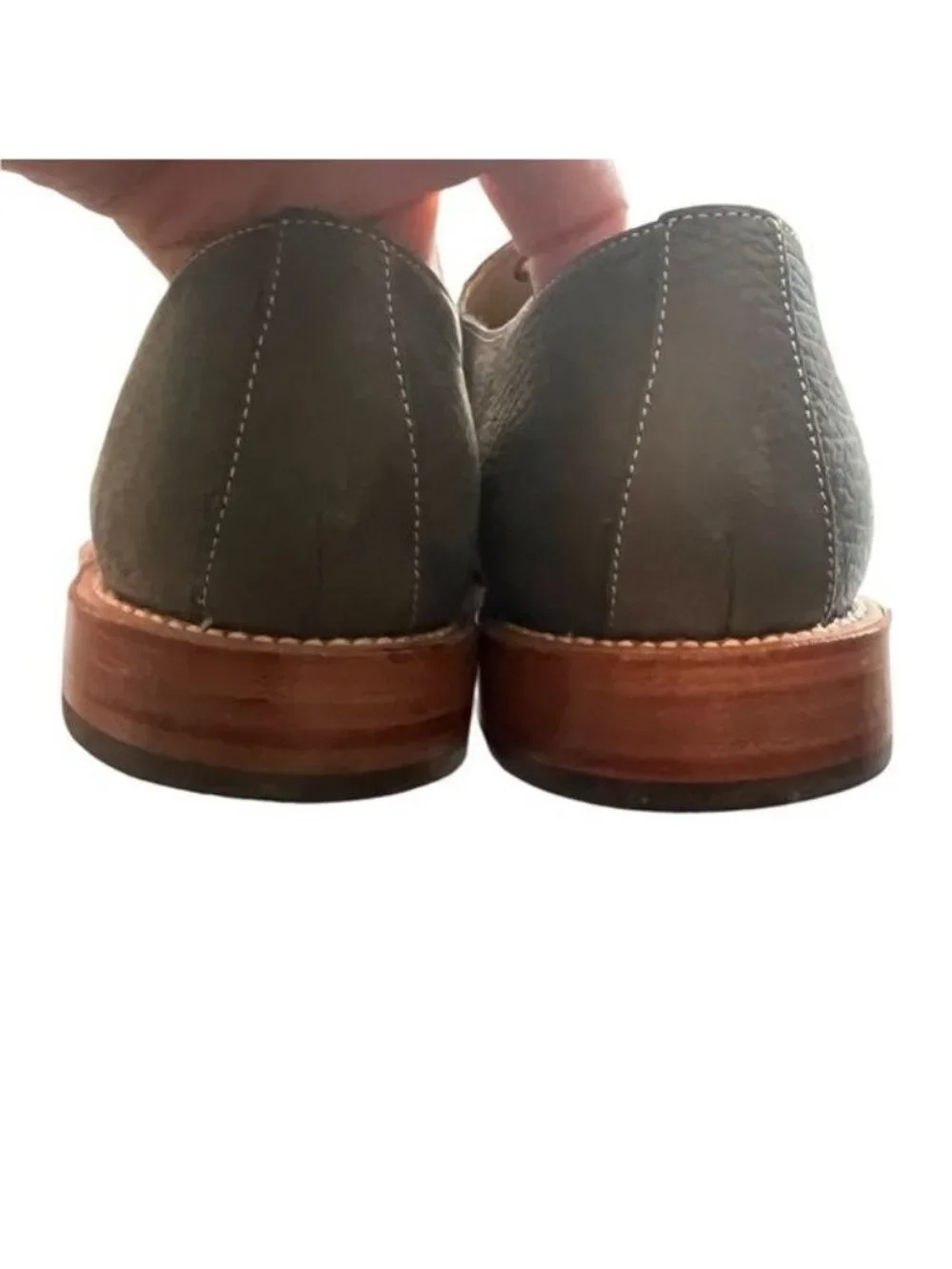 Michael Bastian Men’s Leather Upper Oxford Tie Shoes Size 11 Dark Gray